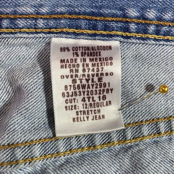 RALPH LAUREN Polo Jeans Co Kelly Bootcut Stretch Denim Y2K Womens 12 Light Blue - Picture 5 of 9